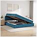 Letto con Contenitore Blu Scuro 180 x 200 cm Velluto - Foto miniatura 2
