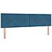Letto con Contenitore Blu Scuro 180 x 200 cm Velluto - Foto miniatura 4