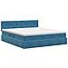 Letto con Contenitore Blu Scuro 180 x 200 cm Velluto - Foto miniatura 8