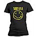 Nirvana - Smiley Logo (T-Shirt Donna Tg. L)  - Foto miniatura 1