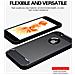 Custodia Compatibile Con Apple Iphone 6 / Iphone 6s In Brushed Nero - Coperchio Protettivo In Silicone Tpu Flessibile In Look Acciaio Inossidabile-fibra Di Carbonio - Foto miniatura 7