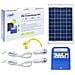 Greenhouse H01 30w Impianto Fotovoltaico Con Batteria 12v / 7ah, Usb / Radio / Mp3, 2 Lampadine Led - Foto miniatura 1