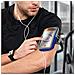 Fascia Sportiva Smartphone Touch Braccio O Avambraccio Tasca Con Zip Blu - Foto miniatura 6