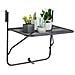 Tavolo da Balcone Nero 60x40 cm in Acciaio - Foto miniatura 2