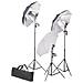 Kit Studio Fotografico con Luci Ombrelli Fondale e Riflettore - Foto miniatura 5