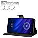 Custodia Compatibile Con Xiaomi Mi 8 Pro In Nero Carbone - Coperchio Protettiva Con Chiusura Magnetica, Funzione Stand E Tasca Per Le Carte - Foto miniatura 3