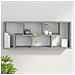 Mensola A Muro Grigio Sonoma 36x16x90 Cm In Legno Multistrato - Foto miniatura 10
