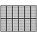 Divisorio Pieghevole 6 Pannelli Stile Giapponese 240x170cm Nero - Foto miniatura 3