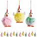 Decorazioni Pasquali E Primaverili Da Appendere Galline In Pelo Sinettico Addobbi Per Casa, Negozi, Vetrine Set 12 Pezzi - Foto miniatura 1