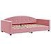 Letto Da Giorno Rosa 100x200 Cm In Velluto - Foto miniatura 2