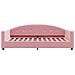 Letto Da Giorno Rosa 100x200 Cm In Velluto - Foto miniatura 3