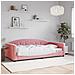 Letto Da Giorno Rosa 100x200 Cm In Velluto - Foto miniatura 1