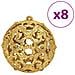 Palline Di Natale 100 Pz Oro E Rosso Vino 3 / 4 / 6 Cm - Foto miniatura 4