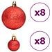 Palline Di Natale 100 Pz Oro E Rosso Vino 3 / 4 / 6 Cm - Foto miniatura 6