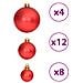 Palline Di Natale 100 Pz Oro E Rosso Vino 3 / 4 / 6 Cm - Foto miniatura 7