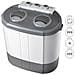 Wm1140 Mini Lavatrice Portatile Camping 3kg Lavati, 1kg Centrifuga, 2 Scomparti 190 W Bianco /grigio - Foto miniatura 1