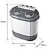 Wm1140 Mini Lavatrice Portatile Camping 3kg Lavati, 1kg Centrifuga, 2 Scomparti 190 W Bianco /grigio - Foto miniatura 8