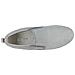 Mezze Scarpe Slip-on In Pelle Grigio Argento Da Donna 40 - Foto miniatura 3