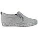 Mezze Scarpe Slip-on In Pelle Grigio Argento Da Donna 40 - Foto miniatura 1