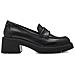 Black Leather Classic Closed Loafers Mocassino Pelle Scarpe Donna Nero Eu 39, 1-24727-43 003 - Foto miniatura 2