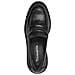 Black Leather Classic Closed Loafers Mocassino Pelle Scarpe Donna Nero Eu 39, 1-24727-43 003 - Foto miniatura 3