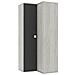 Armadio 98x96x223h Angolare Bianco Consumato Antracite - Foto miniatura 1