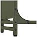 Rastrelliera per Legna da Ardere Verde Oliva 60x28x65 cm - Foto miniatura 8