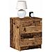 Comodini 2 Pz Con 2 Cassetti Legno Antico 40x36x50 Cm - Foto miniatura 1