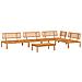 Set Divano Pallet Da Giardino 5 Pz In Legno Massello Di Acacia - Foto miniatura 2