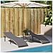 Lettini Prendisole 2 Pz Con Tavolino Beige In Polyrattan - Foto miniatura 3