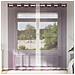 Tende In Voile Con Occhielli 2 Pz Viola 140x245 Cm - Foto miniatura 1