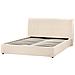 Letto Contenitore Bouclé Lavaur 160 X 200 Cm Beige - Foto miniatura 5