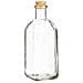 Bottiglia In Vetro 500 Ml Tappo Sughero 7x7x20 Cm. Colore Trasparente - Foto miniatura 1