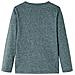 Maglietta Bambino Maniche Lunghe Verde Scuro Mélange 128 - Foto miniatura 2