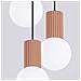 Sollux Lighting Lampada A Sospensione Halo 3p Moka Sl.1735 - Moderno Lampada A Sospensione Moka 125x25x25 Cm - Foto miniatura 5