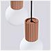 Sollux Lighting Lampada A Sospensione Halo 3p Moka Sl.1735 - Moderno Lampada A Sospensione Moka 125x25x25 Cm - Foto miniatura 6