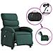 Poltrona Massaggiante Reclinabile Elettrica Verde Scuro Tessuto - Foto miniatura 6