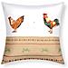 Set Di 2 Copricuscini 40x40 Cm Con Ricamo Di Gallo - Foto miniatura 1