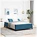 Letto box spring con materasso Blu Scuro 160 x 200 cm Velluto - Foto miniatura 2