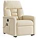 Poltrona Alzapersona Massaggiante Elettrica Crema in Tessuto - Foto miniatura 4