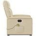 Poltrona Alzapersona Massaggiante Elettrica Crema in Tessuto - Foto miniatura 6