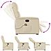 Poltrona Alzapersona Massaggiante Elettrica Crema in Tessuto - Foto miniatura 8