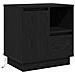 Armadio da Notte con cassetto con 2 pcs Nero 50 x 34.5 x 50 cm. - Foto miniatura 6