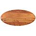 Piano Tavolo 80x40x3,8 cm Ovale in Legno Massello di Acacia - Foto miniatura 1