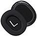 Cuscinetti Di Ricambio In Tessuto Ice Silk Nero Compatibili Con Cuffie Bluetooth Qcy H4 - 2 Pezzi - Foto miniatura 3