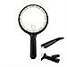 Lente D'ingrandimento Portatile 28x/56x Con 24 Luci Led - Lente D'ingrandimento Illuminata Per Lettura Black - Foto miniatura 1