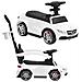 Cavalcabile spingi-camminatore Mercedes 3in1 AMG Auto grande per bambini bianca - Foto miniatura 4