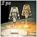 Lampada Da Tavolo Led Diamantata Ricaricabile Usb Per Bar Ristoranti Hotel 2 Pz - Foto miniatura 1