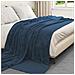 Coperta Blu navy 220 x 240 cm Panno - Foto miniatura 3