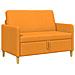 Divano con Storage Giallo Scuro 122 x 78 x 87 cm Poliestere - Foto miniatura 1